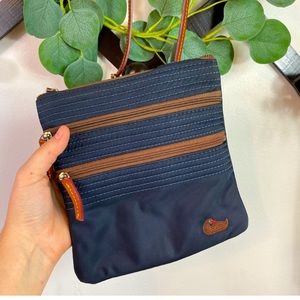 Dooney & Bourke Nylon women Crossbody purse.  Triple zip